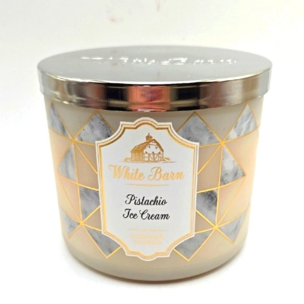 White Barn Pistachio Ice Cream 3-wick Large Candle